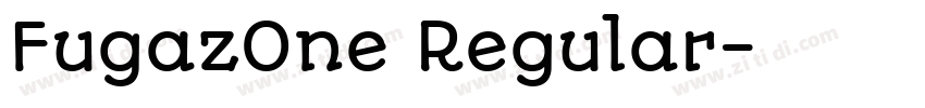 FugazOne Regular字体转换